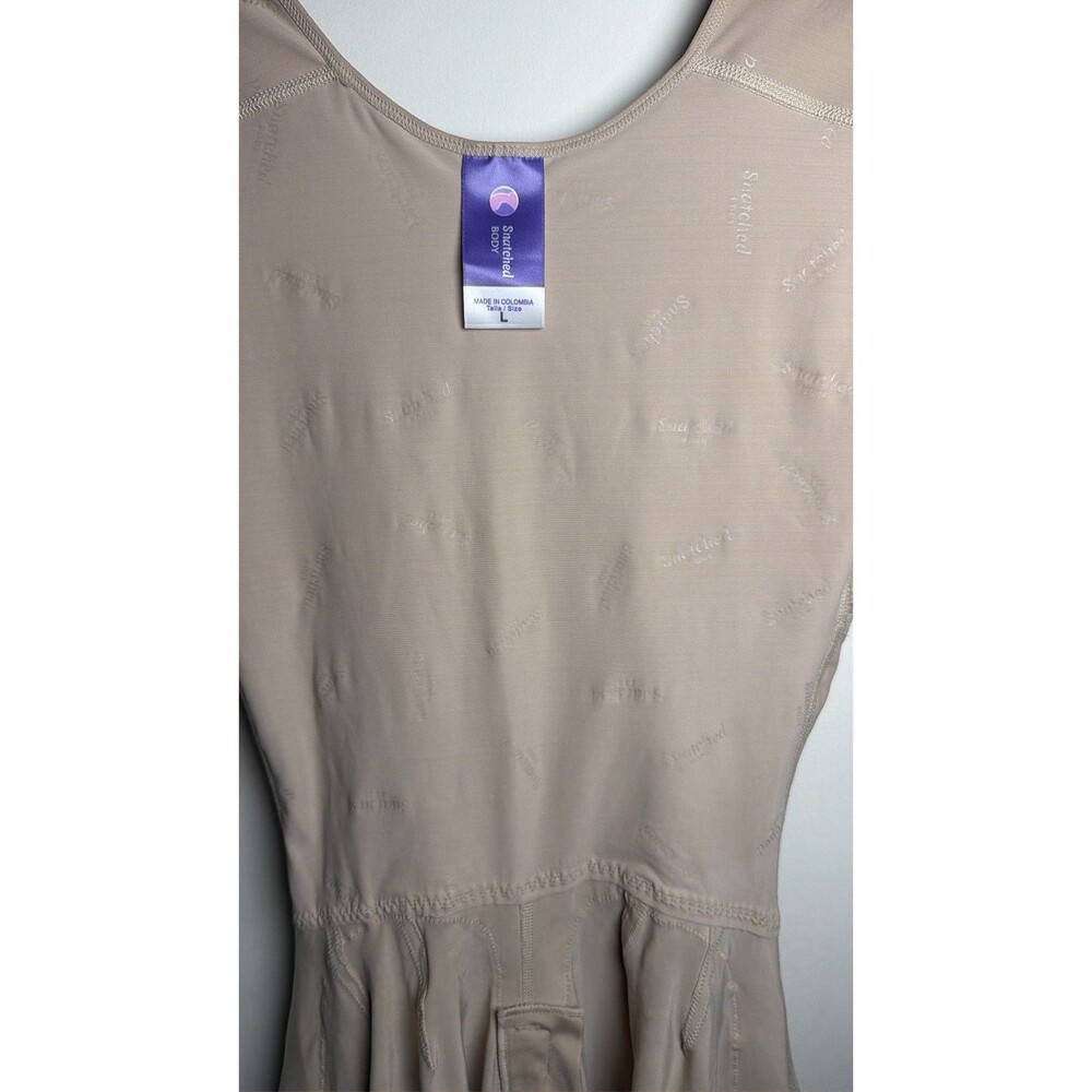 Snatched Body Faja Size L Beige Colombian High Compression Bodysuit Shapewear - Picture 3 of 14